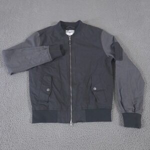 Goodfellow & Co Jacket Mens Small Gray Tech Bomber Utility Coat Ripstop Outdoor